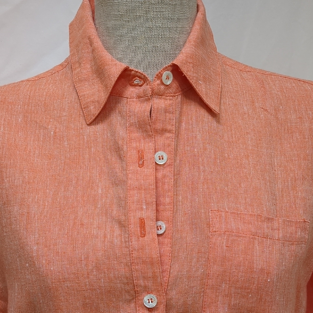 Serena & Lily Linen "Margot" Long Sleeve Dress - Picture 2 of 11
